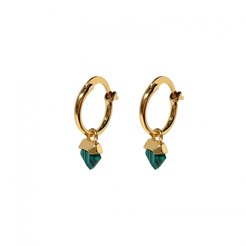 Malachite earrings