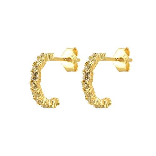 Small C earrings
