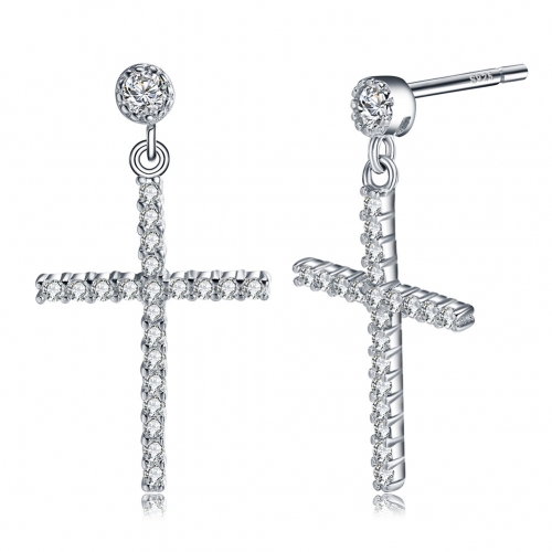 Hot cross earrings